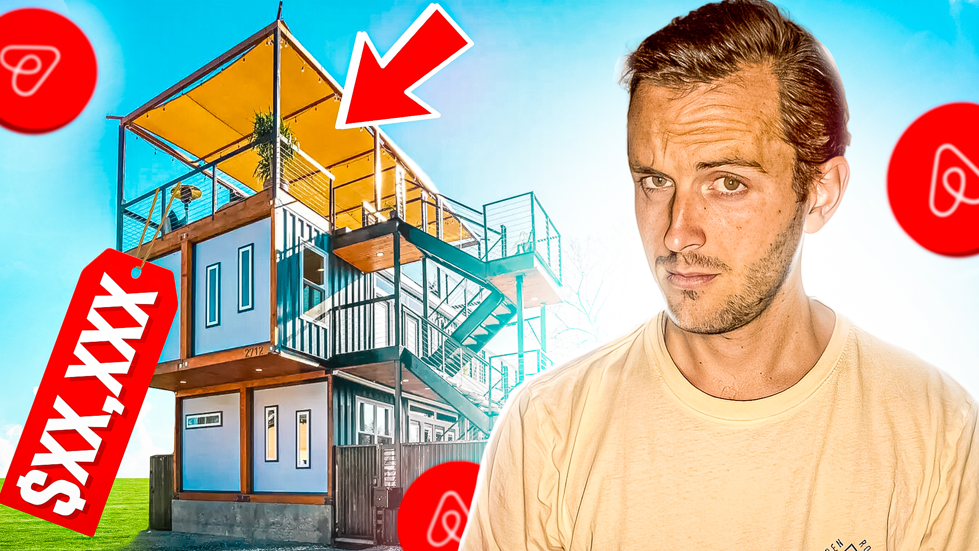 How much can shipping containers make on Airbnb?